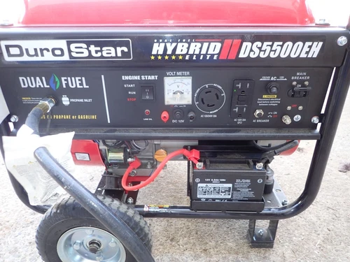 DuroStar Hybrid DS5500EH 5,500-Watt Dual Fuel Portable Generator