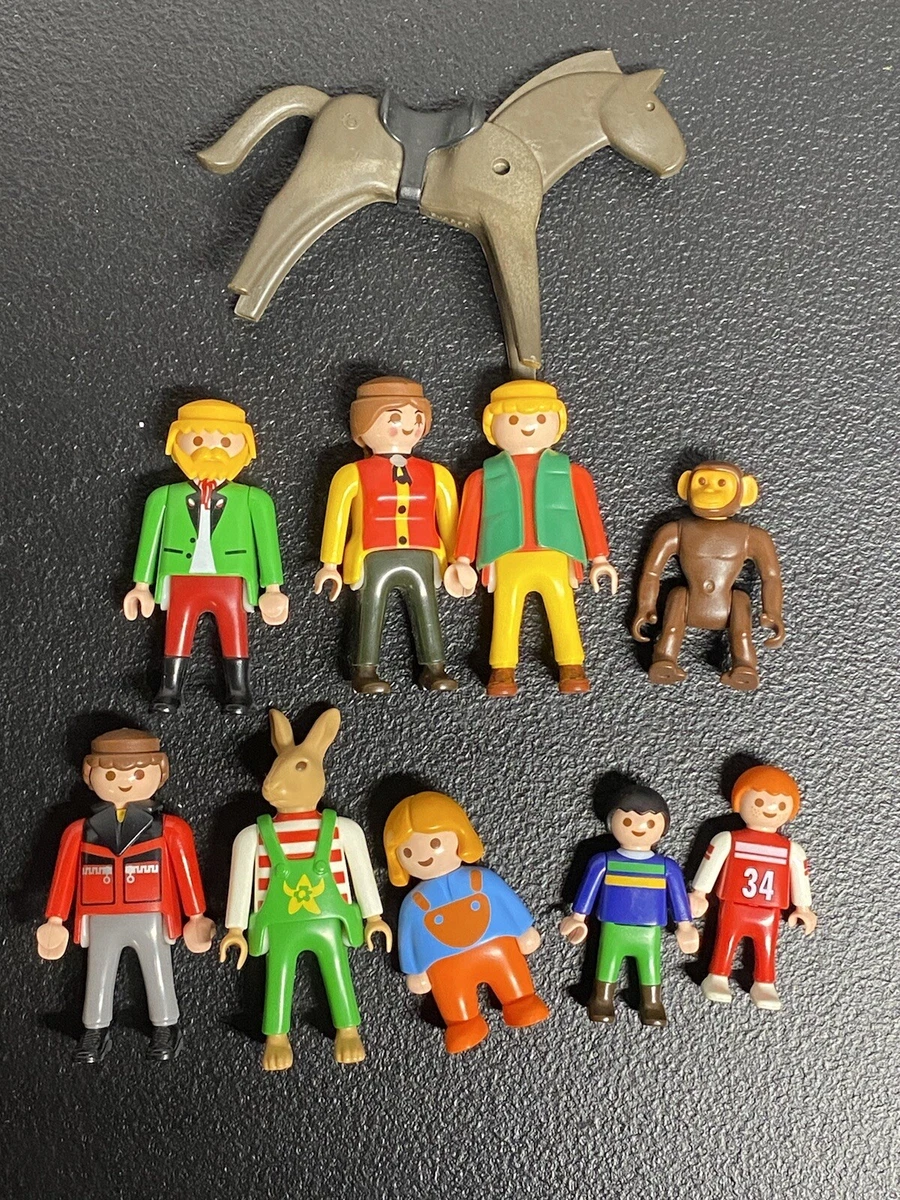 LOT Vtg Geobra Playmobil 1974 1994 Toys People Figures Play Animals LOT
