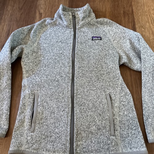 Patagonia Better Sweater Youth Large 12 Gray Full Zip Fleece Jacket Hiking Kids - Picture 2 of 12