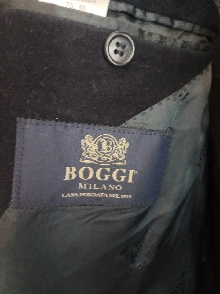 Black Velvet Blazer Size 50 Boggi  - Image 2 of 4