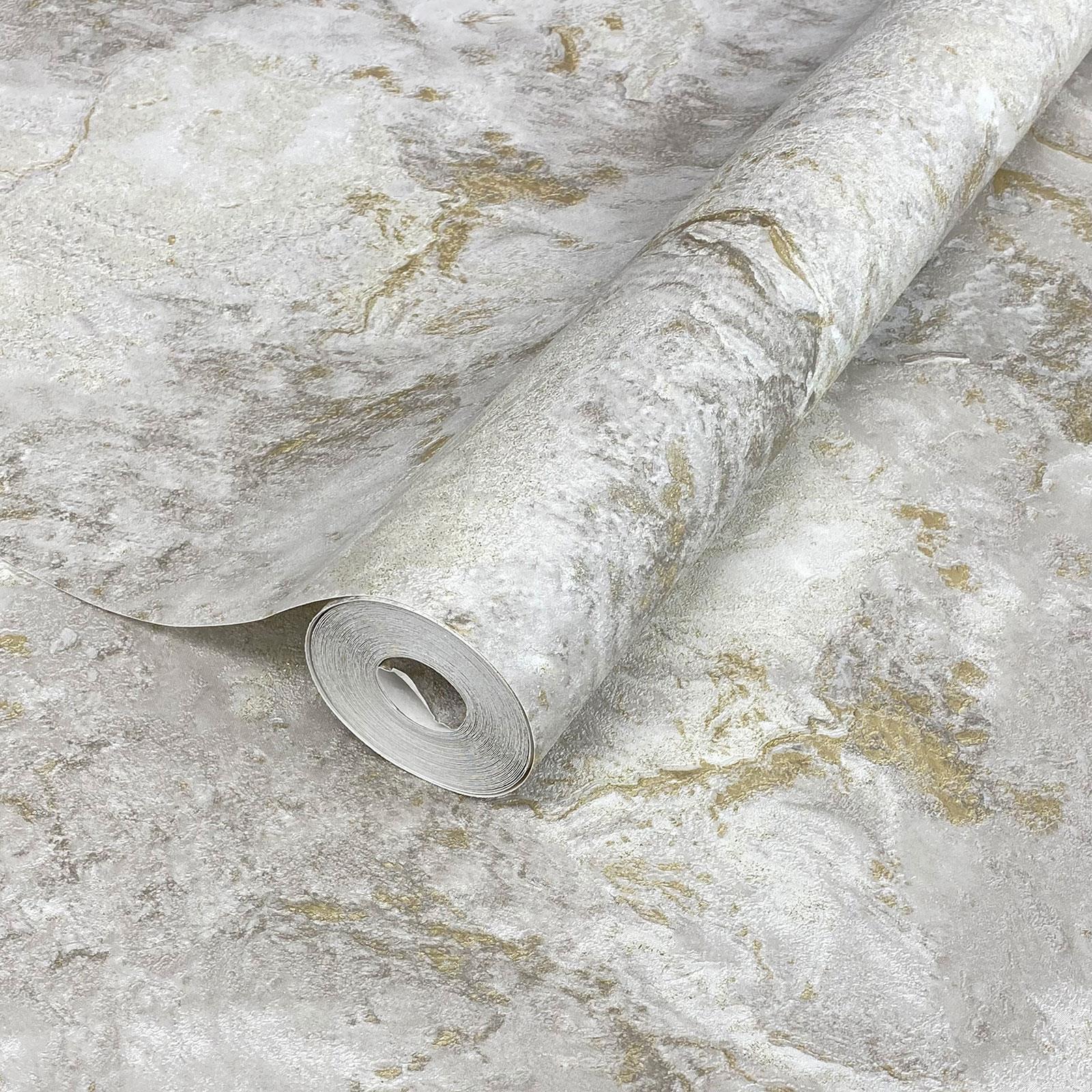 Luxe Marble Wallpaper Textured Metallic Glitter Heavyweight Vinyl