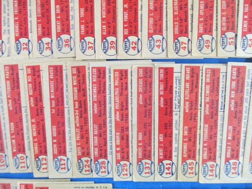 107 different 1957 Topps Baseball VG-EX, EX card #s are shown - Picture 9 of 15