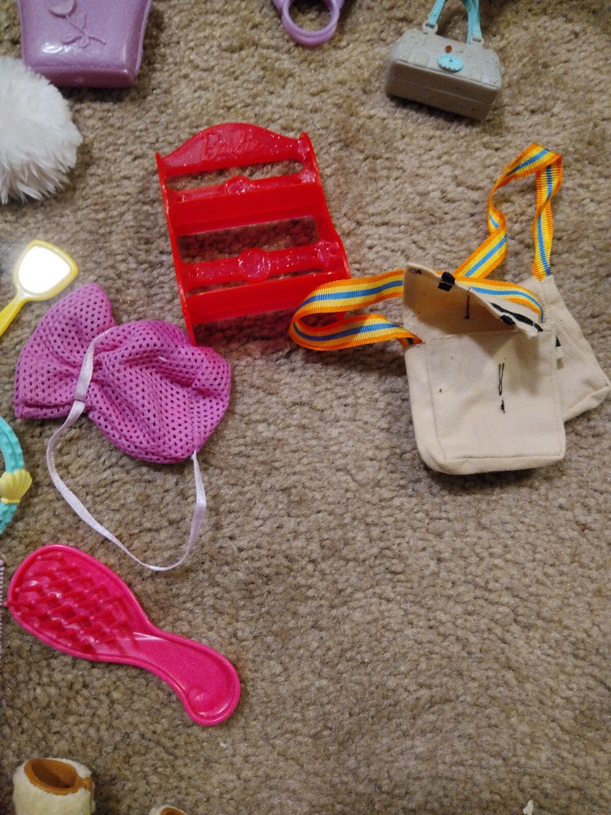 Lot of Mattel Barbie & shoe and clothes and Accessories mostly vintage