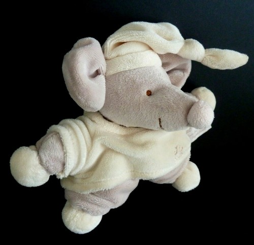 *. KUSCHELTIER PLÜSCH TIAMO COLLECTION ELEFANT ECRU BEIGE GRAU GRELOT NEU* - Bild 2 von 12