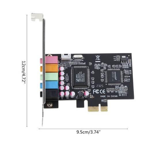 6channel 3D Stereo PCI-e Audio Card CMI8738 Chip 32/64 Bit w/Low Profile Bracket - Picture 8 of 12