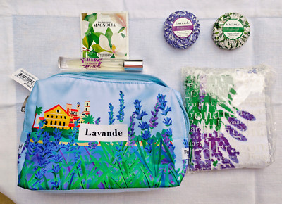 WOMENS NEW FRAGONARD LAVANDE-LAVENDER BOXSET Case, edt, 2 soaps 30 gr, towel
