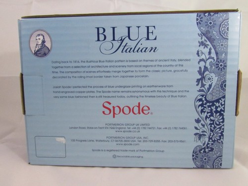 Spode Blue Italian Set of 2 Pickle Dishes NIB - Picture 5 of 5