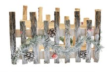 Staccionata In Legno Albero Natale Steccato Patio 50x30cm 6165293 dfh