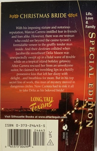 Long, Tall Texans Ser.: Carrera's Bride by Diana Palmer (2004, Mass Market) - Imagen 2 de 2