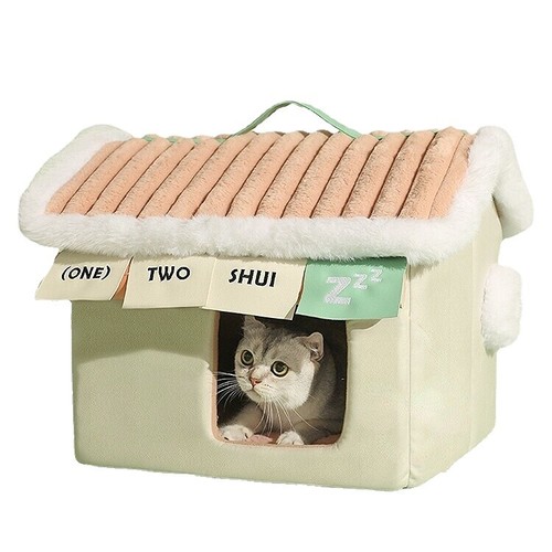 Nutmeg Disney Feral Cats QWINEE Cat Mat Shark-Shaped Kennel Kitten