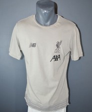 Liverpool Fußball Trainingsshirt New Balance Grau Herren Trikot Größe M 5/5