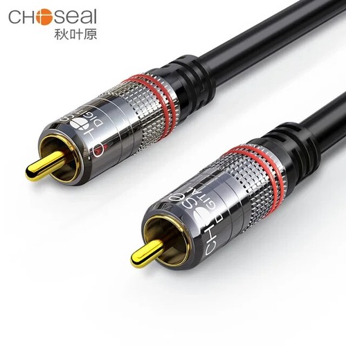 CHOSEAL Câble Coaxial Digital Audio RCA Mâle/Mâle HiFi 5.1 SPDIF - 1m - Noir - Imagen 14 de 14
