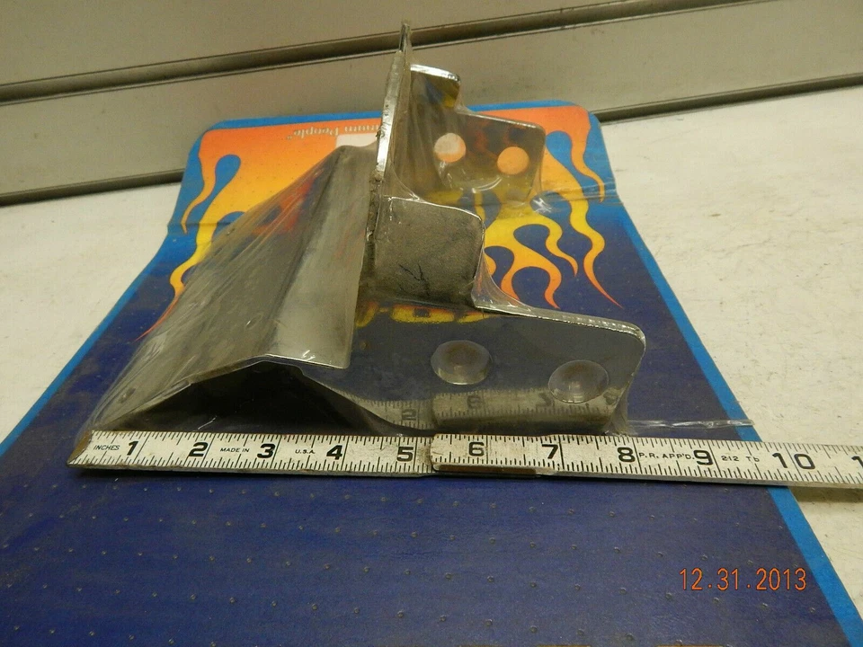 Suporte de placa de licença cromado fat-bob fender Harley custom chopper 8 1/2 pro one - Imagem 4 de 4