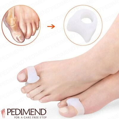 2x Silikon Gel Big Toe Separator zur Reduzierung von Reibung & Zehenbeschwerden Hammer Zehe