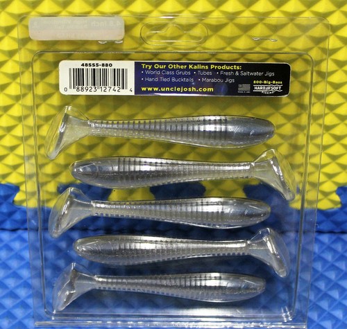 Kalin's Sizmic Shad 4.8" High Vibration Paddle Tail 5-Pack CHOOSE YOUR COLOR! - Picture 14 of 22