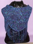 Dressy Shawlette - Purple/Blue- Shawl -  Perfect for Parties and the Holidays!!! — photo 2