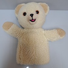 Russ SNUGGLE Teddy Bear 12  Hand Puppet 1985 Vintage Fuzzy Fabric Softener Bear