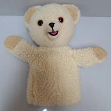 Russ SNUGGLE Teddy Bear 12” Hand Puppet 1985 Vintage Fuzzy Fabric Softener Bear