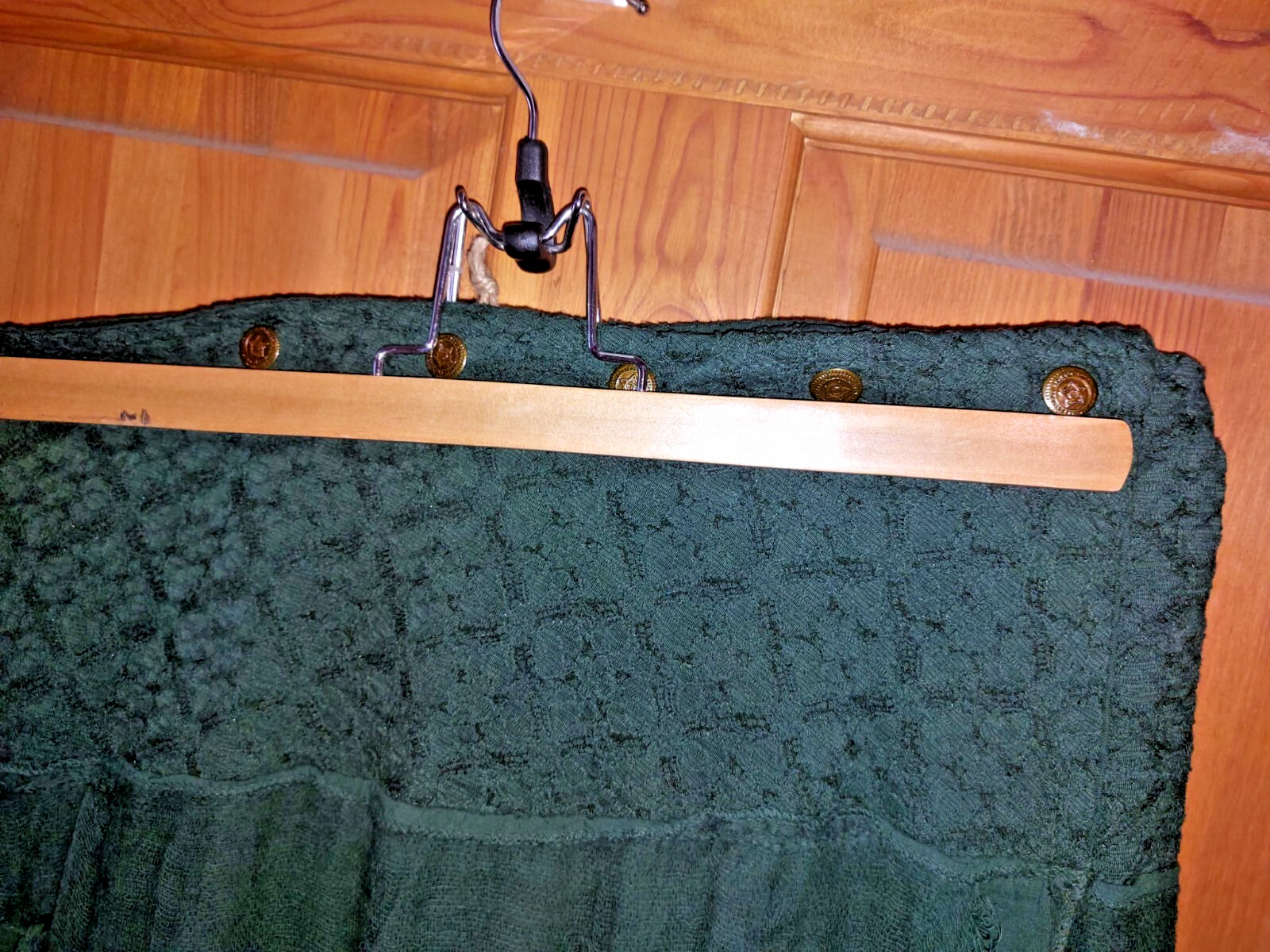 Wicked Dragon green cotton hippie boho steampunk gypsy peasant wrap skirt M/L image 8
