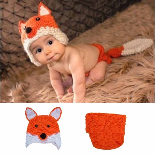 Neugeborenes Baby Säugling Kinder gehäkelte gestrickte Kleidung Foto Fotografie Requisite Kostüm Mütze - Bild 6 von 45