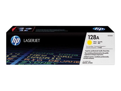 HP 128A Yellow LaserJet Toner Cartridge (CE322A)