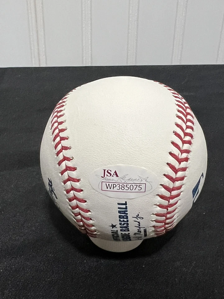Ross Grimsley Montreal Expos Autographed ROMLB Baseball JSA w/ Inscription - Image 3 of 4