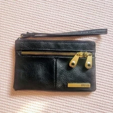 Kenneth Cole Reaction Wristlet Coin Purse Black