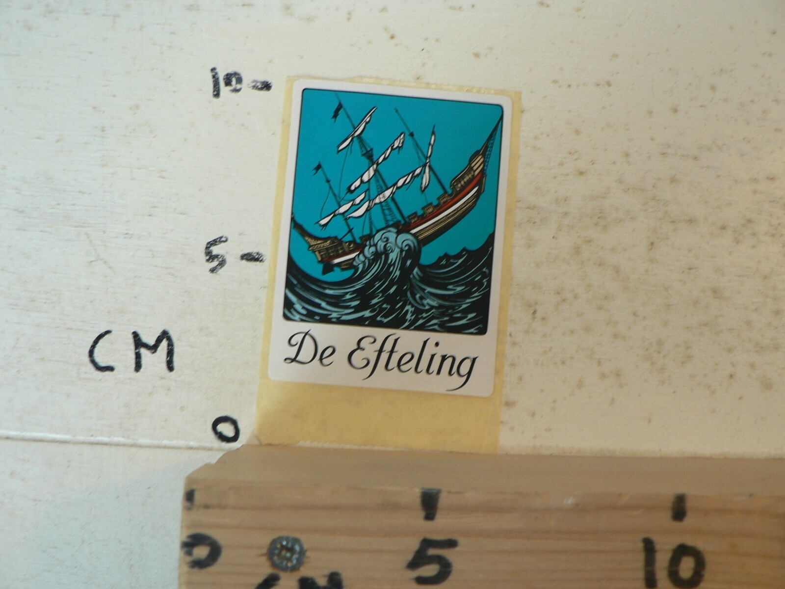STICKER,DECAL EFTELING PARK SCHIP BOOT SLOEP VINTAGE STICKER