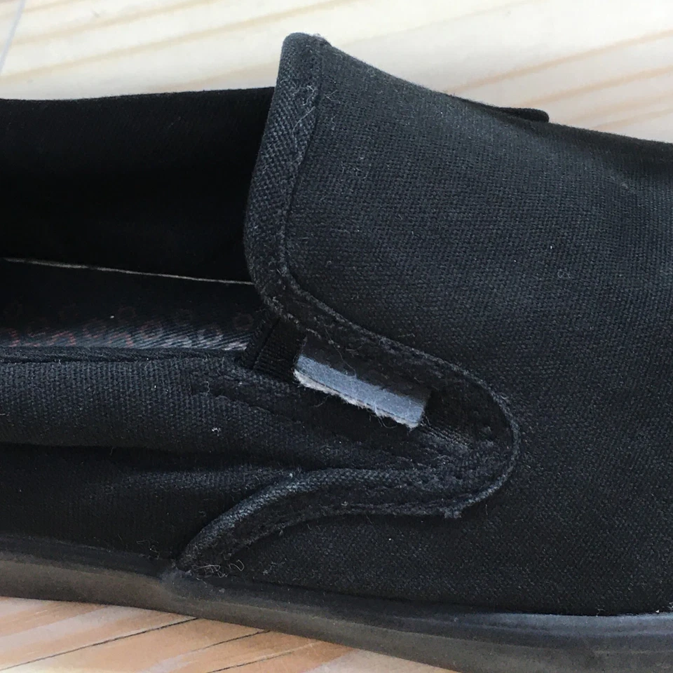 Lugz Shoes Womens 7.5 Clipper Slip On Sneakers Black Canvas Comfort WCLIPRC-001 - Image 2 of 4