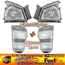 For 2004-2007 Isuzu Npr Nqr2005-2007 Gmc W-4500 Headlightscorner Lights 4pcs