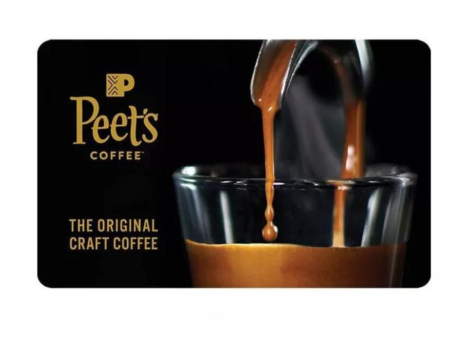 Peet’s Coffee Gift Card. 25 eBay