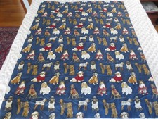4983. Kaufman DOGS IN SWEATERS Crafts Quilting COTTON FABRIC--44" x 1-1/2 yds.