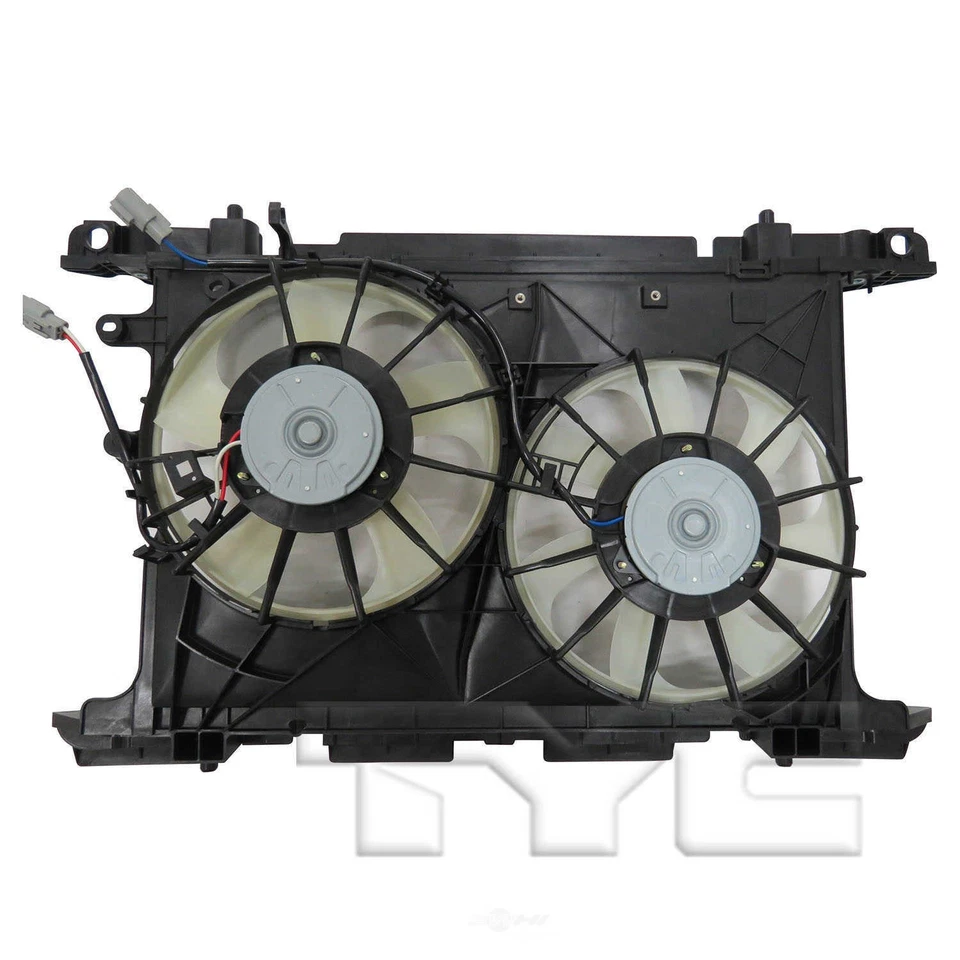 Conjunto duplo de radiador e ventilador condensador TYC 623440 serve para 11-16 Scion tC - Imagem 2 de 3