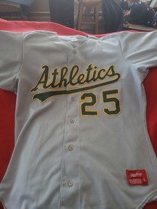 Rare Game Used Mark McGwire Modesto  A's Road Jersey