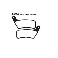 Bremsbelag Vorne EBC FA654 FüR Hm-Moto CRE-F 125 X 4T Six Competition 2010-2011