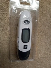 Medline No Touch Infrared Forehead Thermometer Black & White Digital Display NEW