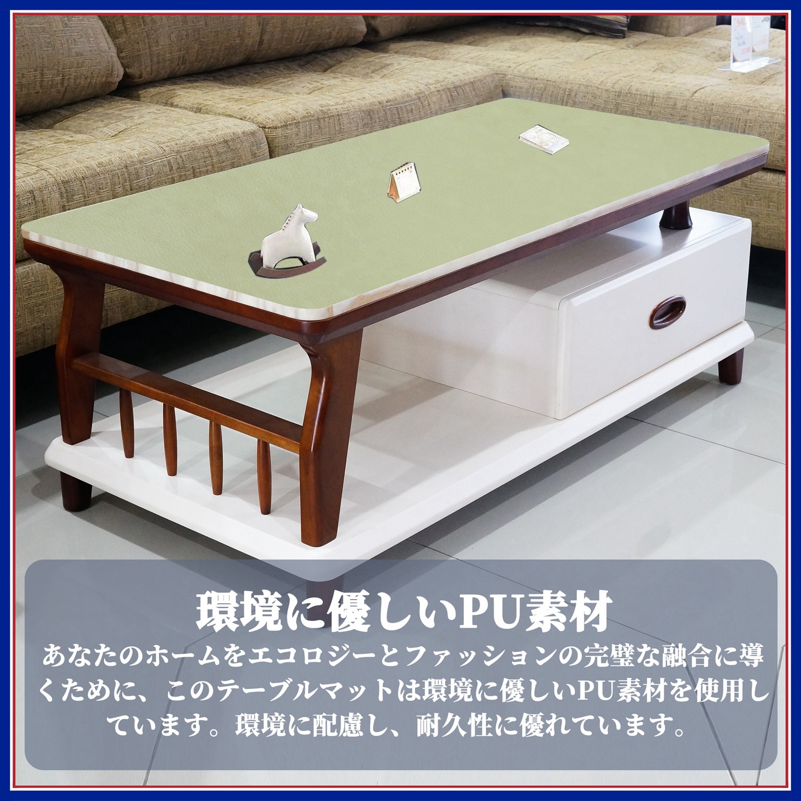 Sous-main antidérapant et imperméable lavable pour protéger la table - 3