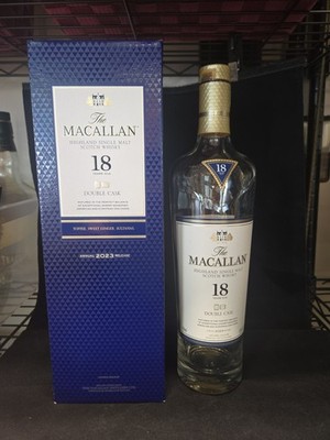 The Macallan 18 Year Double Cask Empty Bottle Highland Single Malt Scotch 2023