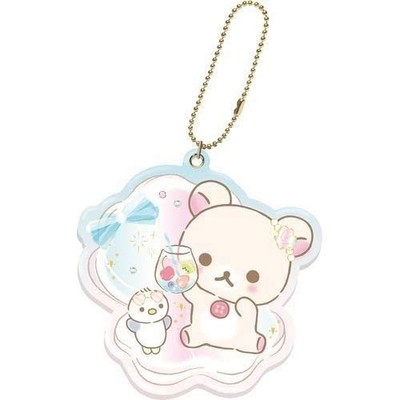 San-X Rilakkuma Korilakkuma Vacation Slide Mirror Blue