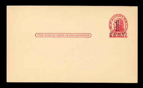 UX32 1c on 2c THOMAS JEFFERSON MINT POSTAL CARD