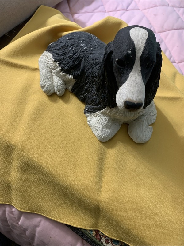 Sand Cast. Cocker Spaniel Figurine 