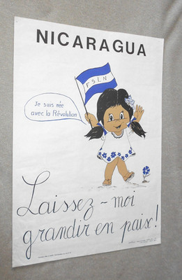 NICARAGUA. SANDINISTAR REVOLUTION c1980. ORIGINAL F.S.L.N. POSTER. 24 x 17 ins