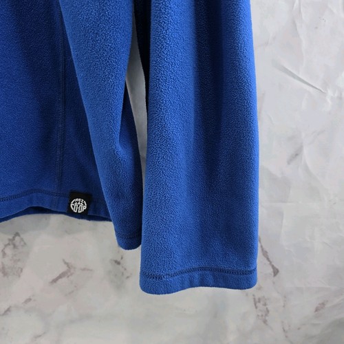 Rei Co Op Pullover Mens XL Royal Blue Fleece Quarter Zip Mid Layer Lightweight - Picture 4 of 10