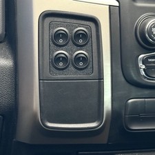 2013-2018 Ram Pocket Cubby With 4 Round Rocker Switches Mount Lh 1500 2500 3500