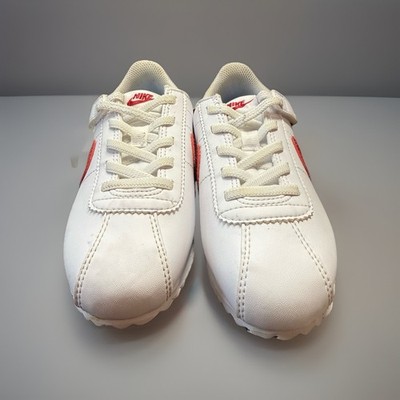 Nike Cortez Basic White Red Blue Unisex Kids Sneakers Athletic Shoes 12C