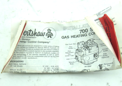 Robertshaw Grayson 7000 BMVR 343-701-400, Valvola gas solo per sistema Millivolt - Foto 12 di 12