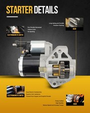 Starter Motor For F-250 F-350 F-450 Super Duty 2011-2022 V8 6.7L 12V 3KW CW 12T