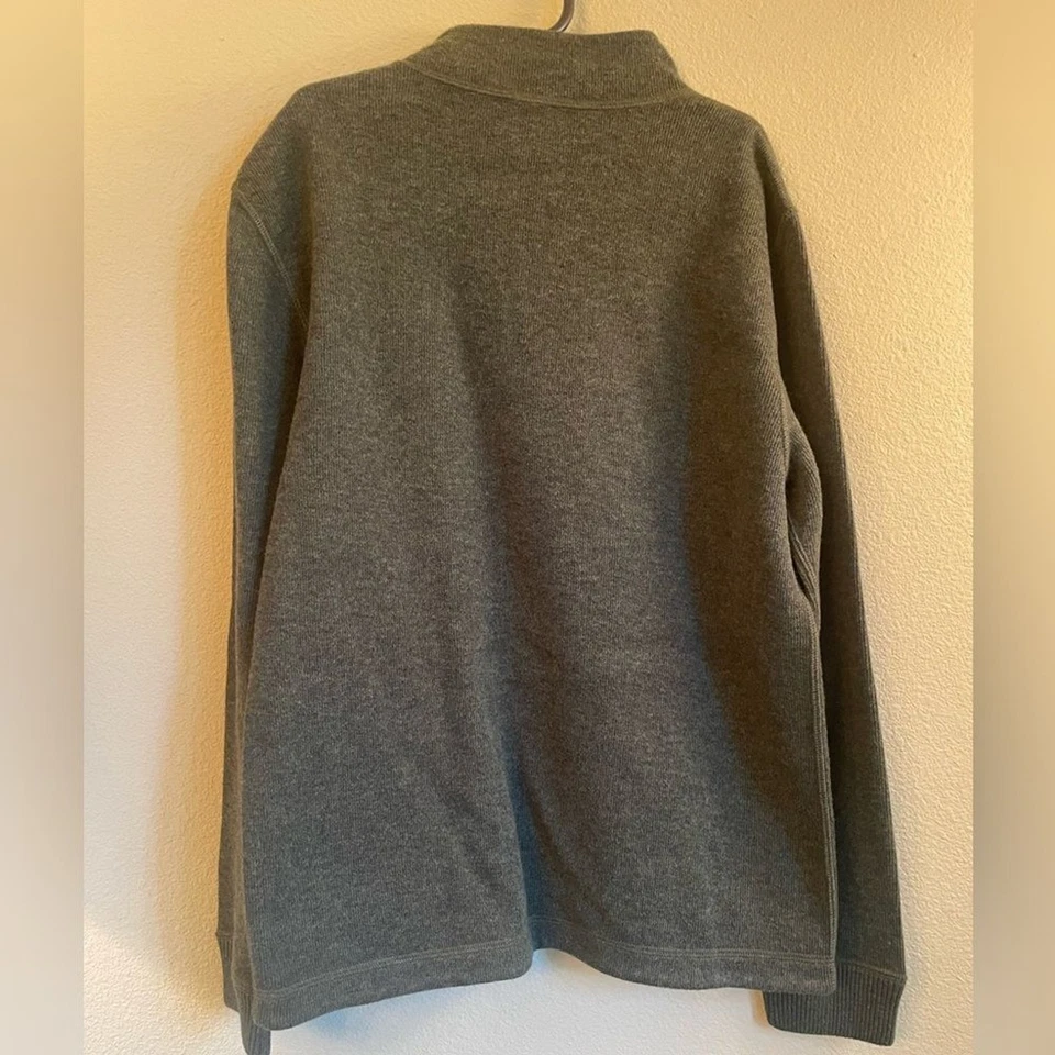 Class Club Niños 1/4 Cremallera Cuello Simulado Suéter Talla 10/12 Verde Foto 3 de 4