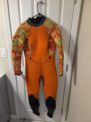 #ad Xcel Women’s Winter Wetsuit Size 10 Orange and Yellow #S182 $139.99