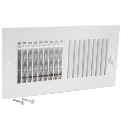 10 x 4 Inch (Duct Opening) Air Vent Cover for Wall or Ceiling, Two-Way